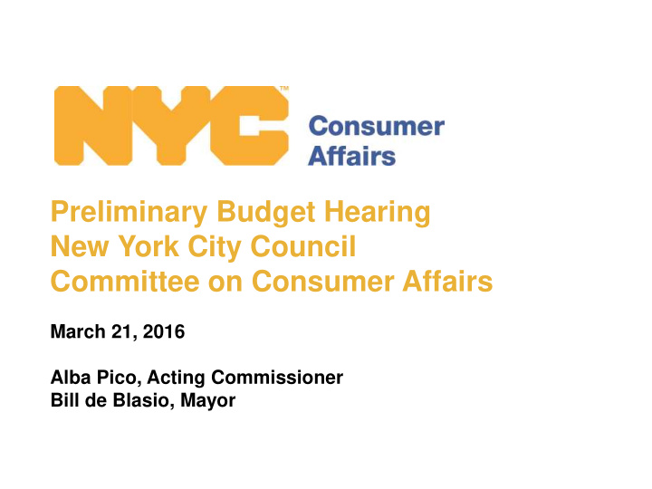 preliminary budget hearing new york city council