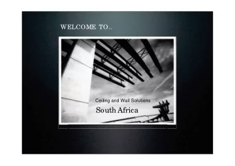 South Africa  PVC CEILINGS &amp; WALL CLADDING  BENEFITS T he product has various characteristics