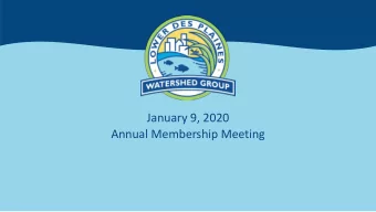 January 9, 2020  Annual Membership Meeting  Current Members  Village of Burr Ridge  City of