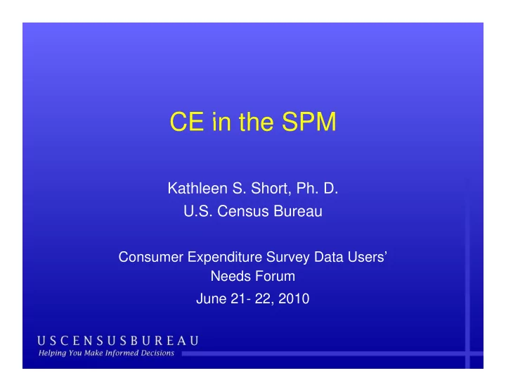 ce in the spm ce in the spm