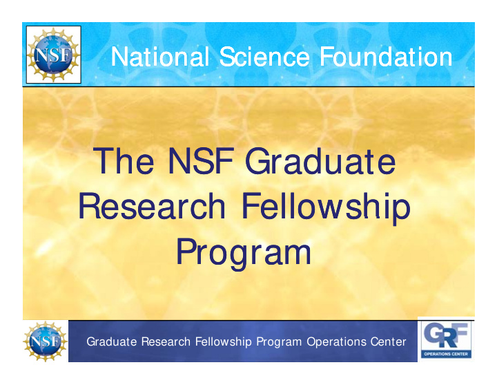 the nsf graduate the nsf graduate the nsf graduate the