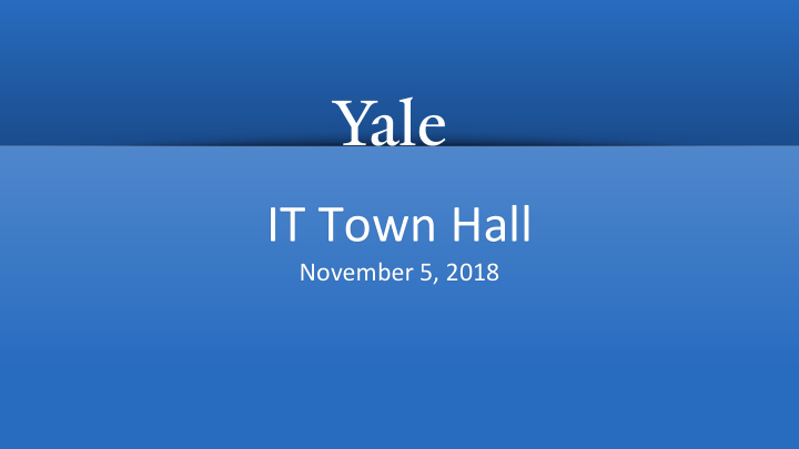 it town hall