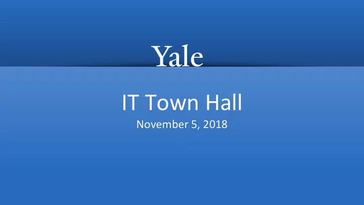 it town hall