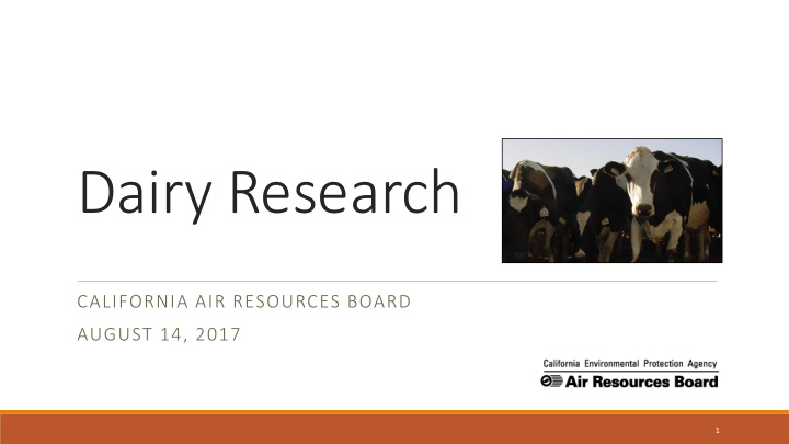 dairy research