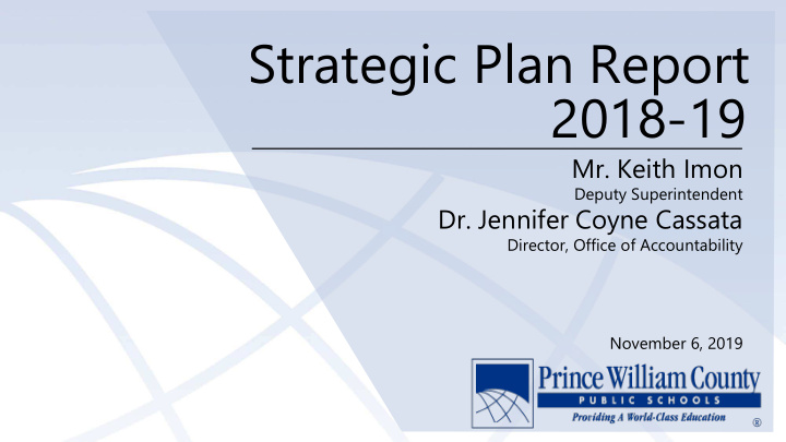 strategic plan report 2018 19