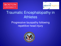 traumatic encephalopathy in athletes