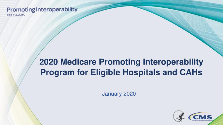 program for eligible hospitals and cahs