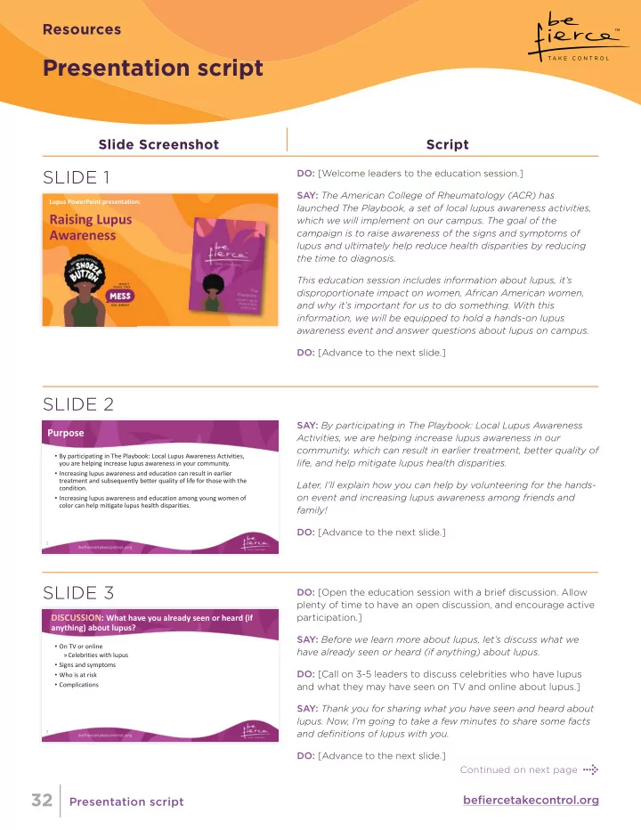 presentation script