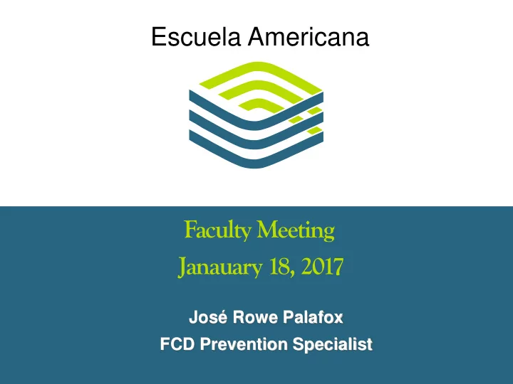 faculty meeting