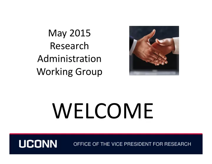 welcome