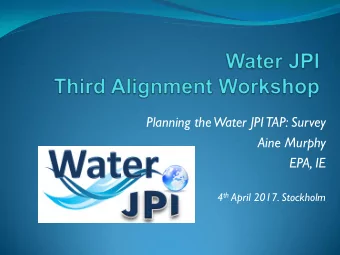 Aine Murphy  EPA, IE 4 th April 2017. Stockholm  Respondent Countries  Survey was circulated to ALL