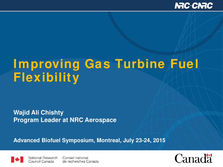 improving gas turbine fuel flexibility