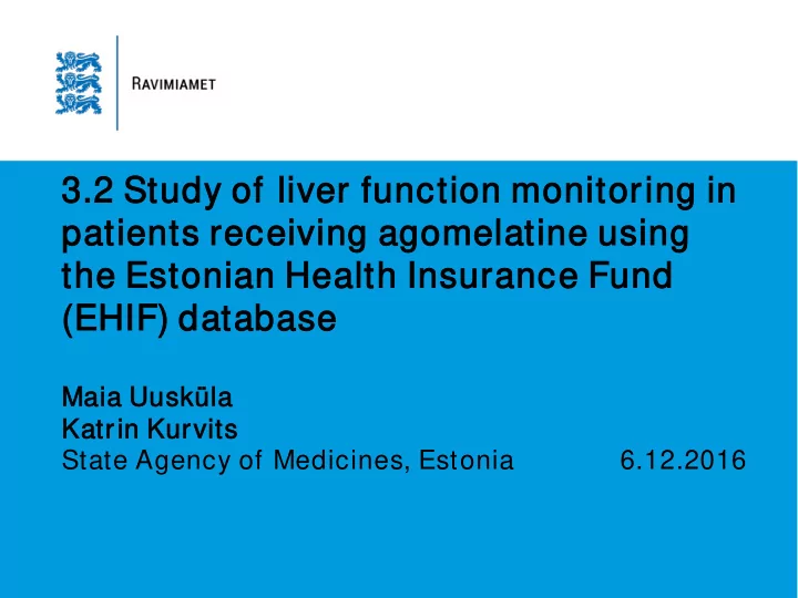 3 2 2 st study of of liv liver f func unctio ion n monit