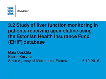3.2  .2 St  Study of  of  liv  liver f  func  unctio  ion  n monit  onitorin  ing in  in  patient