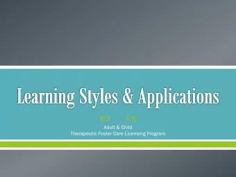 Adult &amp; Child  Therapeutic Foster Care Licensing Program  Howard Gardner, a