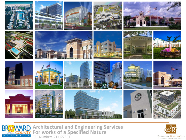 architectural and engineering services for works of a