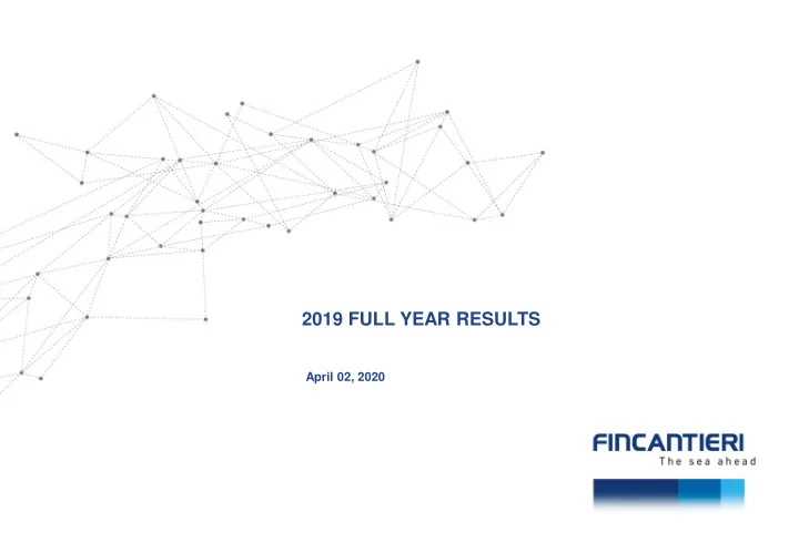 2019 full year results