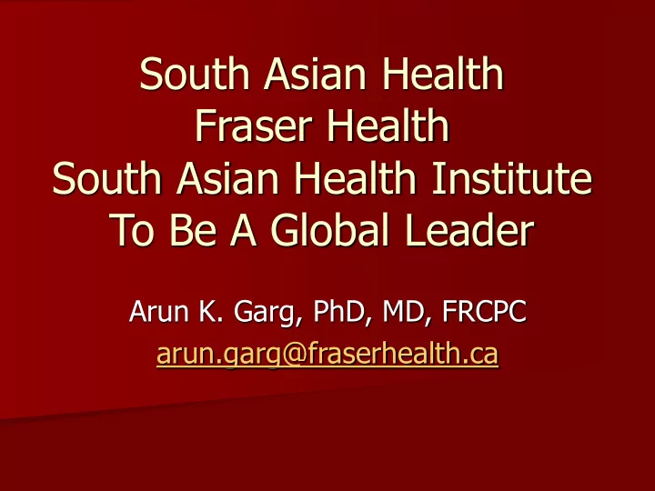 fraser health