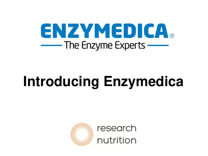 introducing enzymedica company background