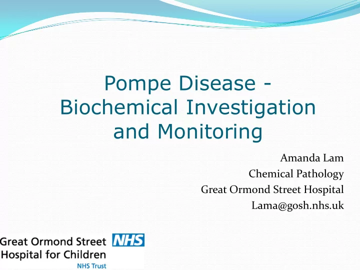 pompe disease