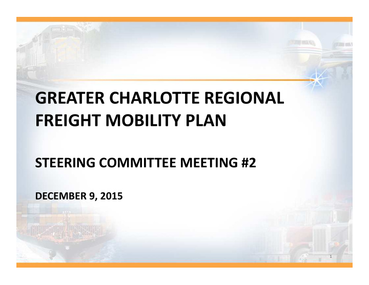 greater charlotte regional freight mobility plan