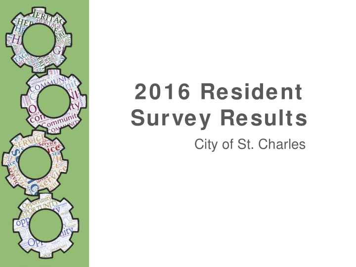 2016 resident survey results
