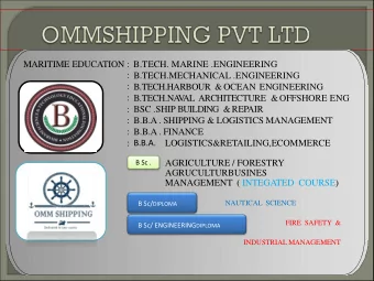 AGRUCULTURBUSINES  MANAGEMENT  ( INTEGATED  COURSE) B Sc/ DIPLOMA  NAUTICAL  SCIENCE  FIRE  SAFETY
