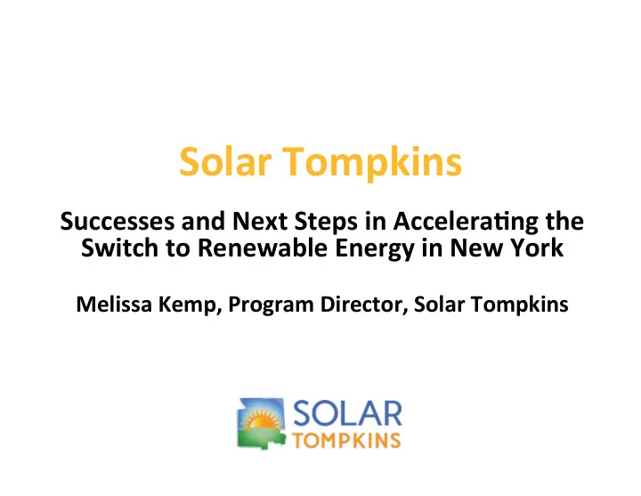 solar tompkins