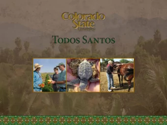 CSU Todos Santos Center  March 29, 2017  Kim Kita  AGENDA    CSU Todos Santos Center history,