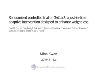 Mina Kwon  - 2019.11.12 -  Introduction  Introduction  mHealth , mobile health