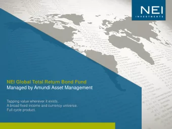 CANADIAN FIXED INCOME  ALLOCATIONS  Canadian investors are over-exposed to Canadian fixed income