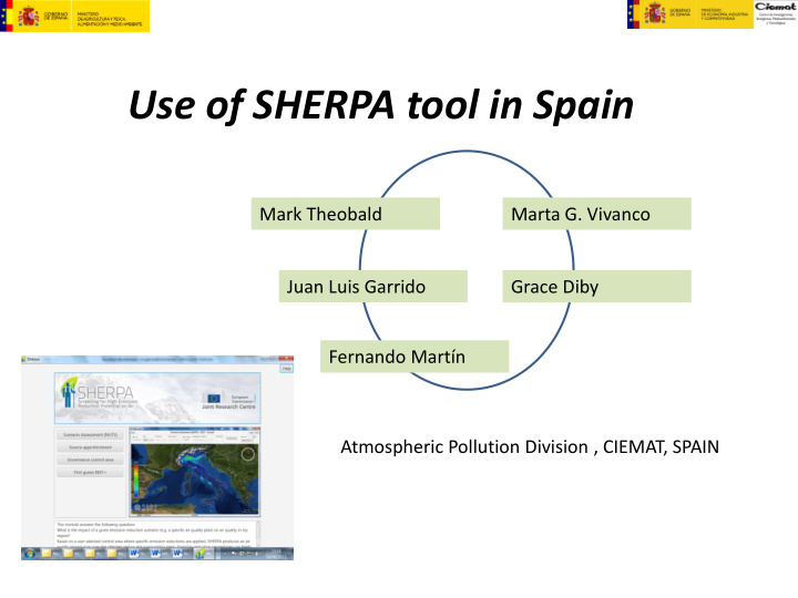use of sherpa tool in spain
