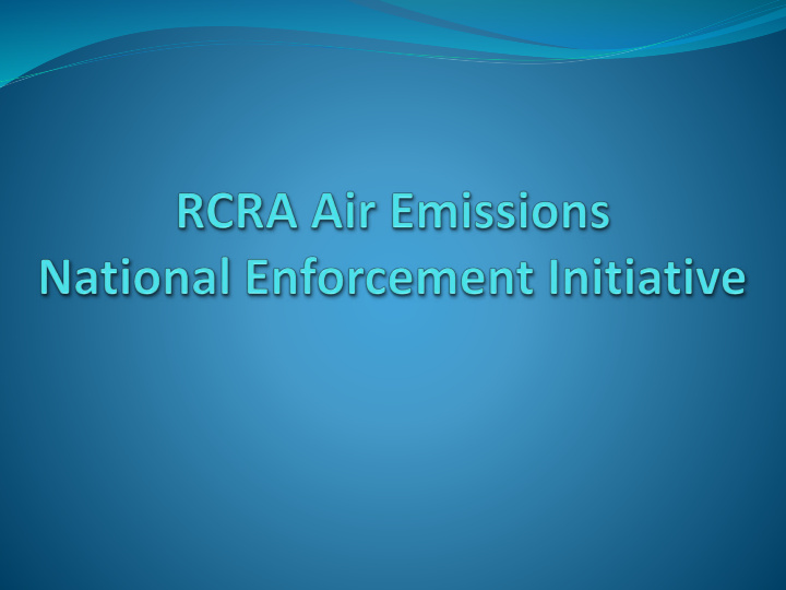 rcra air emissions nei