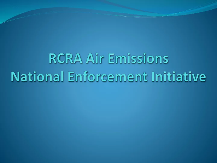 rcra air emissions nei