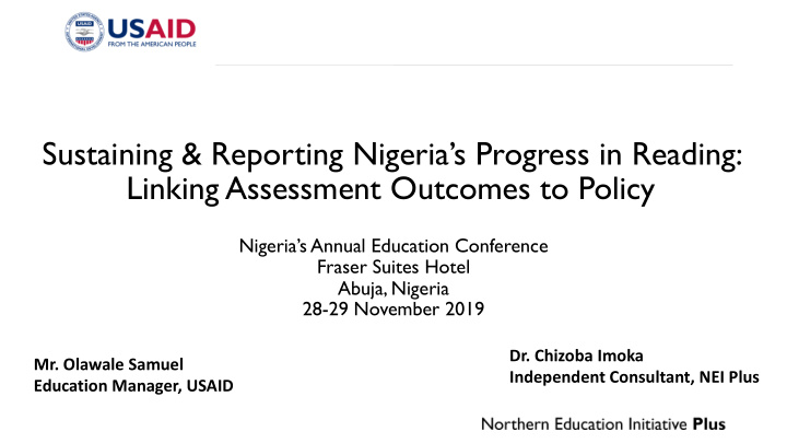 sustaining reporting nigeria s progress in reading