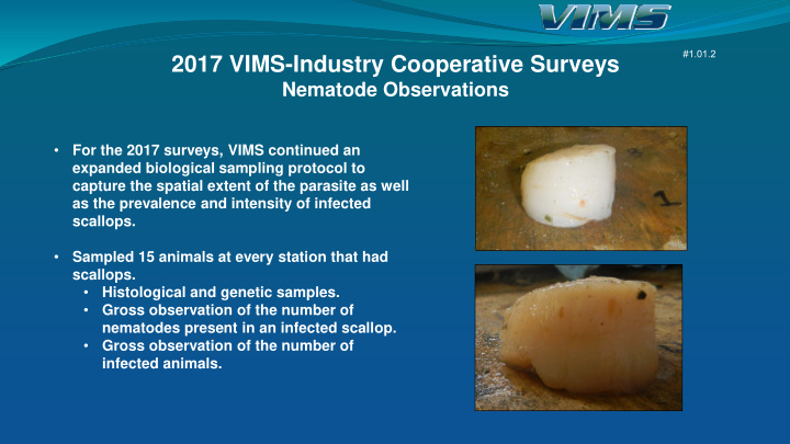 2017 vims industry cooperative surveys