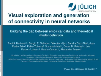 Visual exploration and generation  of connectivity in neural networks  bridging the gap between