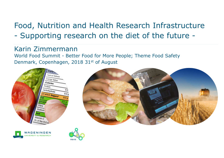 food nutrition and health research infrastructure