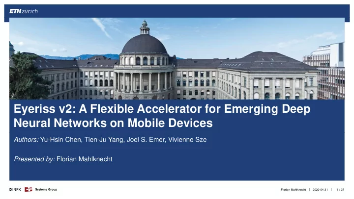 eyeriss v2 a flexible accelerator for emerging deep