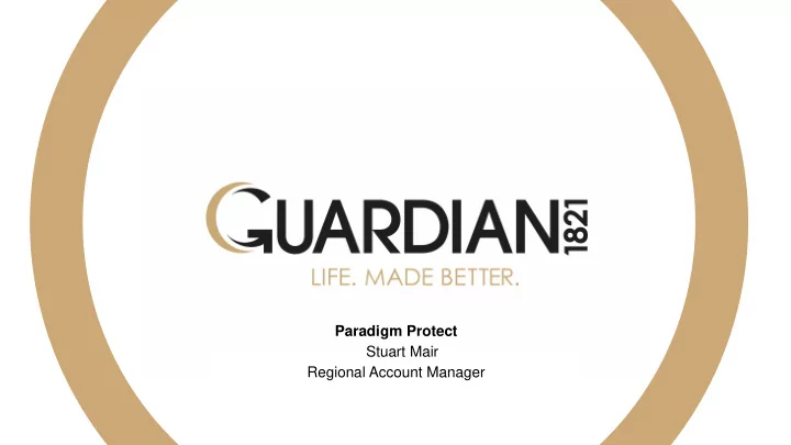 paradigm protect stuart mair regional account manager