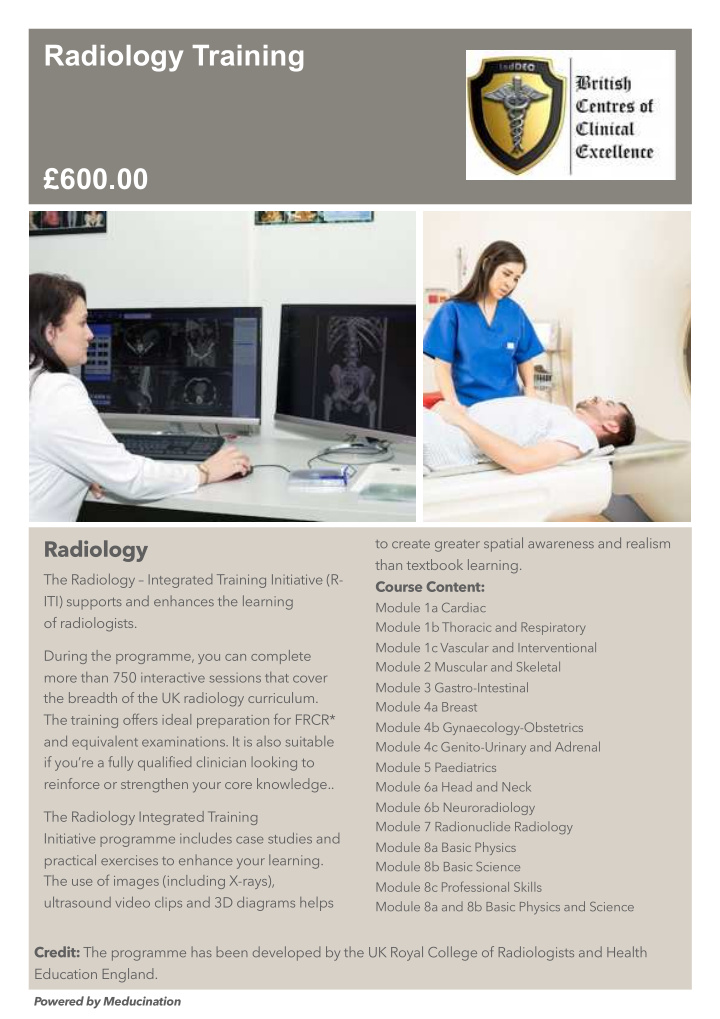 radiology training 600 00