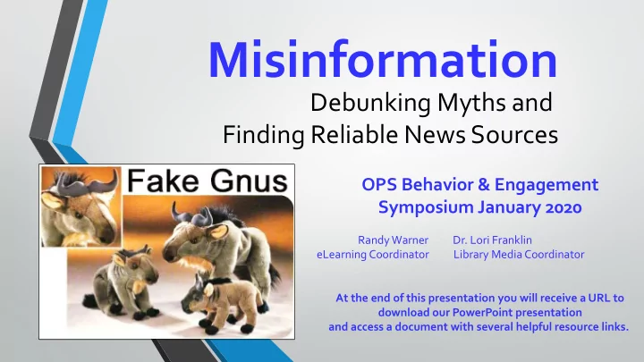 misinformation