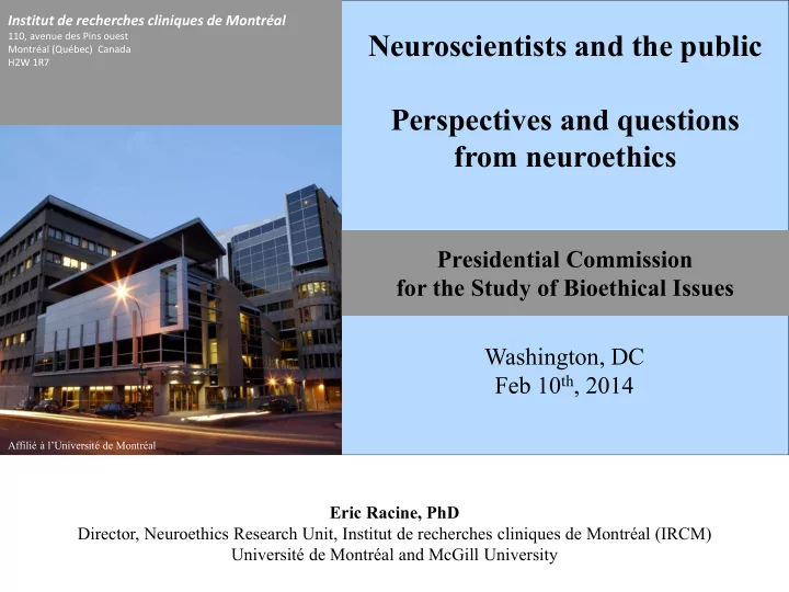 neuroscientists and the public