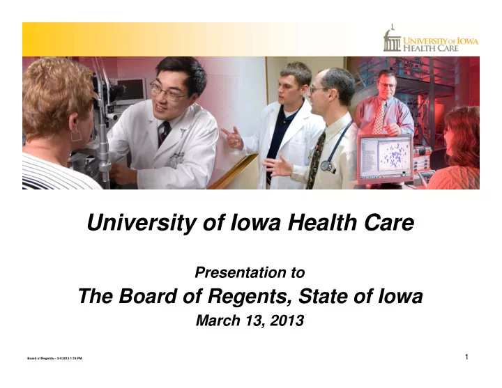university of iowa health care