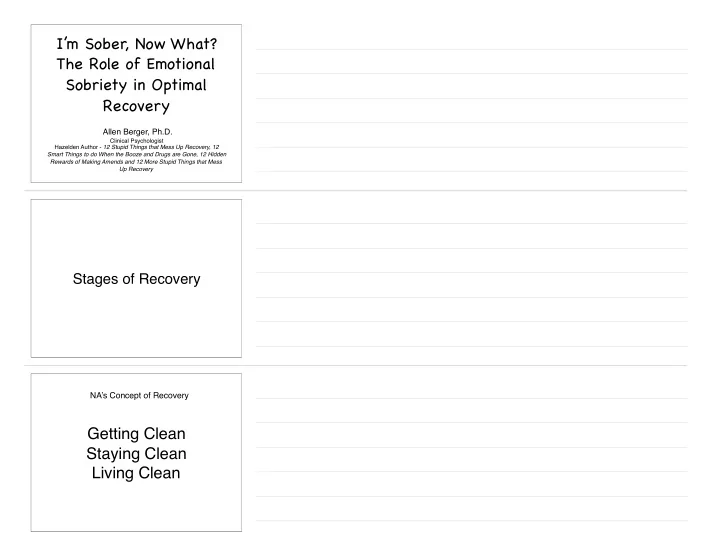 i m sober now what the role of emotional sobriety in