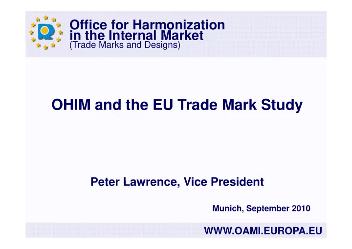 ohim and the eu trade mark study