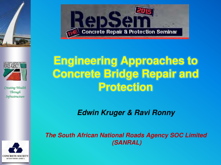 edwin kruger ravi ronny the south african national roads