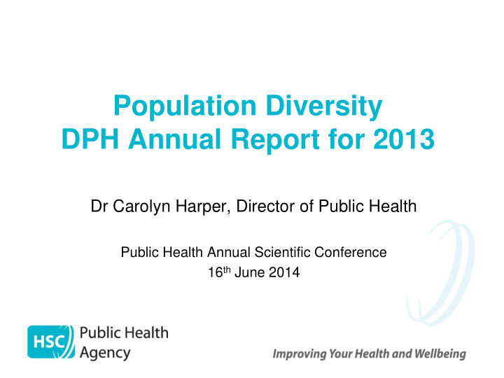 dph annual report for 2013