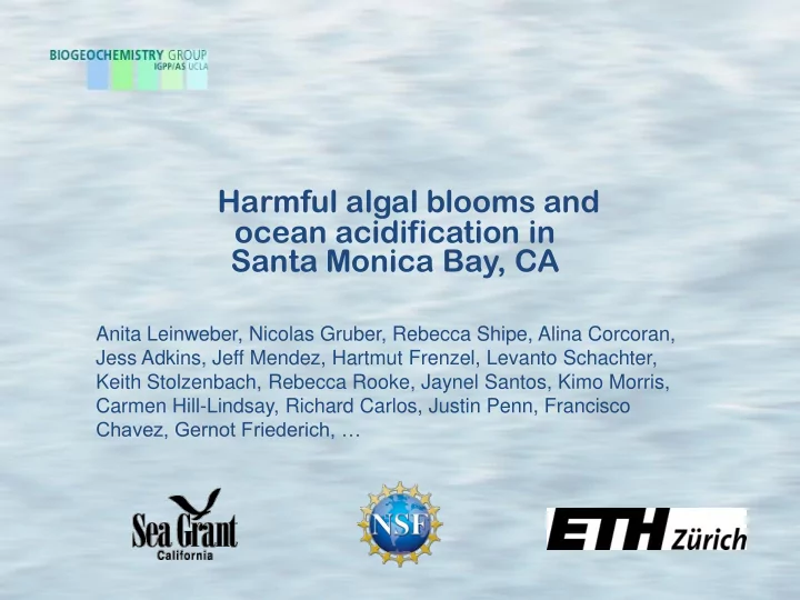 acidification in santa monica bay ca