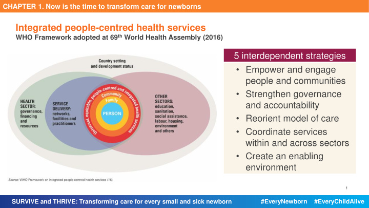 integrated people centred health services